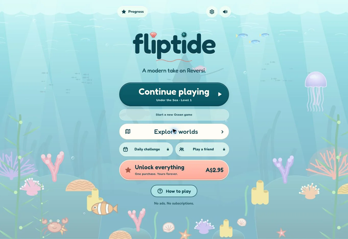 Fliptide’s colourful browser game